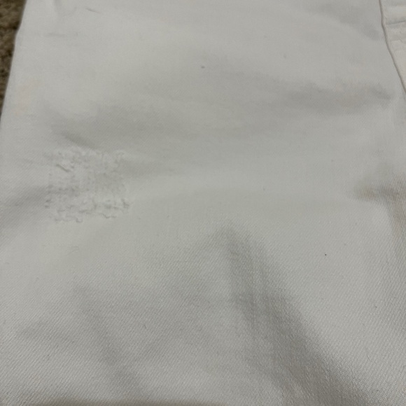Spanx Distressed Skinny Jeans White Size Medium Style 20229 Stretch Pull On - Picture 4 of 15